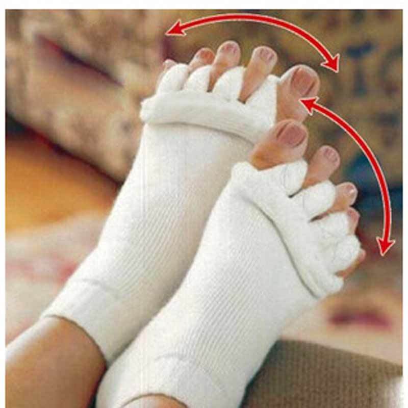 1Pair Foot Massager Socks Finger Separator Massage Sleeping Health Foot