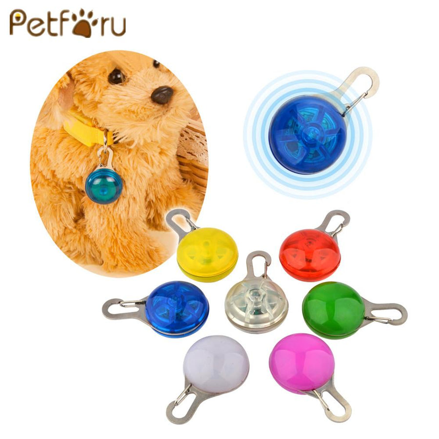 Flashing LED Dog Collar Pendant Clip Light