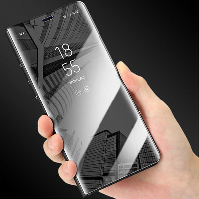 Intelligent Mirror Flip Stand Touch Case for iPhone/Android