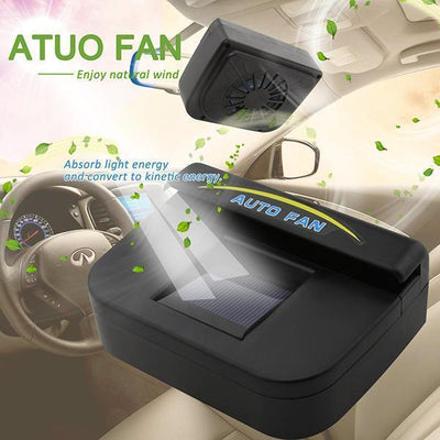 Solar Powered Car Window Windshield Auto Air Vent Cooling Fan-Car Accessories-Romancci.com